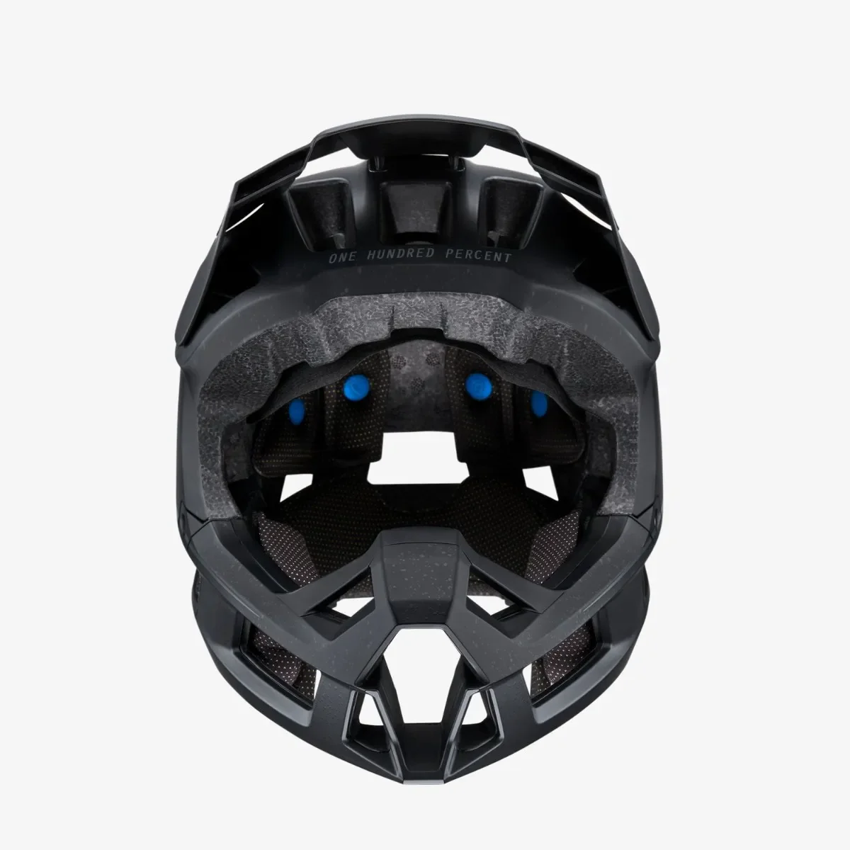 100% Trajecta Full Face Helmet Black - Image 3