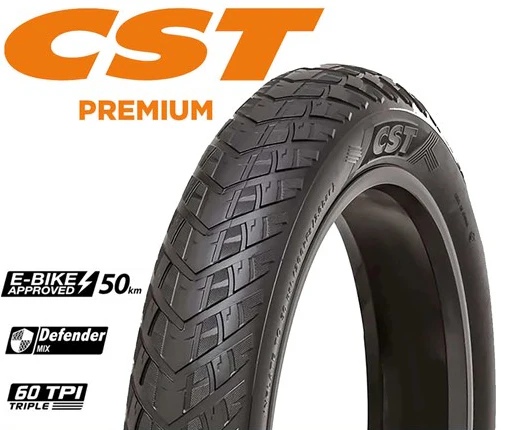CST Tyre Big Boat - "20 x 4.0" - EBike 50km Approved Defender Mix 1.5mm - Image 2
