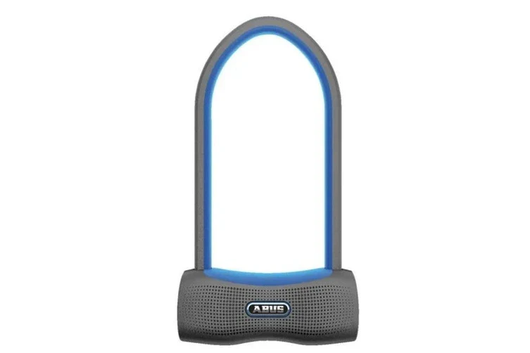 Abus U-Bolt SmartX 770A 230x13mm USH Alarm Lock - Blue