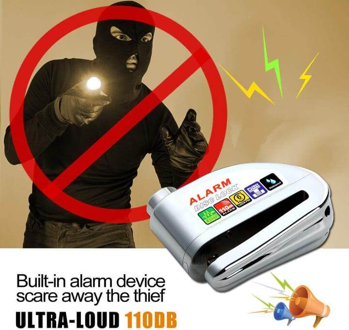 ALARM DISC LOCK FOR BIKES AND E-SCOOTERS - THEFT - Image 4