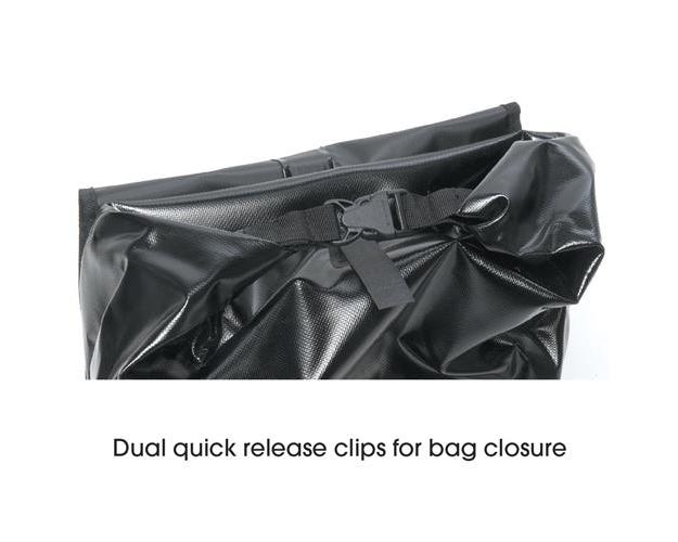 Azur Tarpaulin Pannier Set 54L Black - Image 3