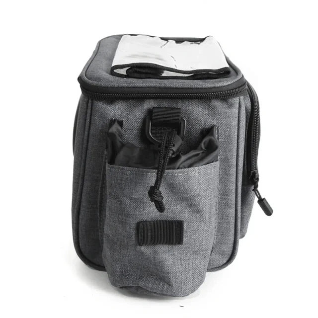 Azur Touring Handlebar Bag with Phone Pouch - Grey - Image 3