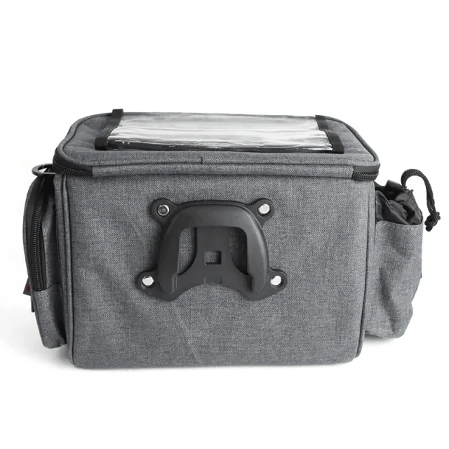 Azur Touring Handlebar Bag with Phone Pouch - Grey - Image 4