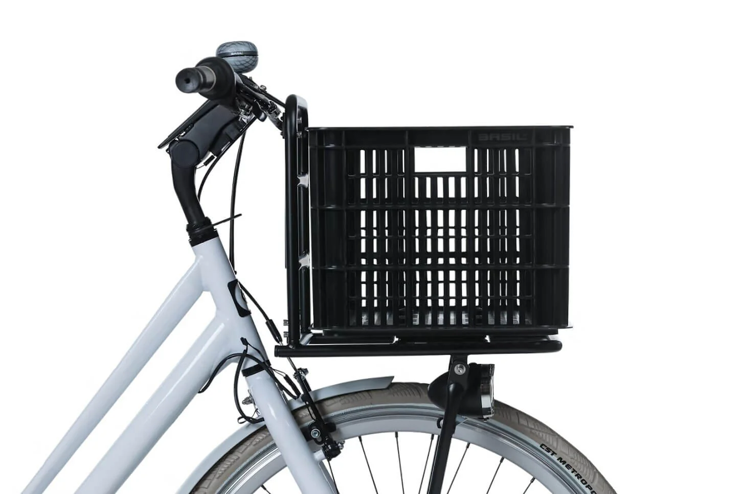 Basil Bicycle Crate Medium 29.5L Black - Image 5