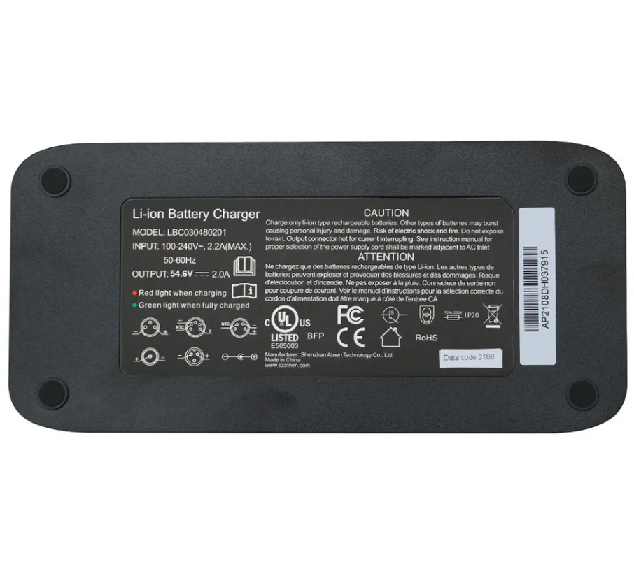 Universal Electric E Bike Charger Kit DC482AU Also Compatible With Eunorau - NCM 48V Single Pin Batteries - Image 4