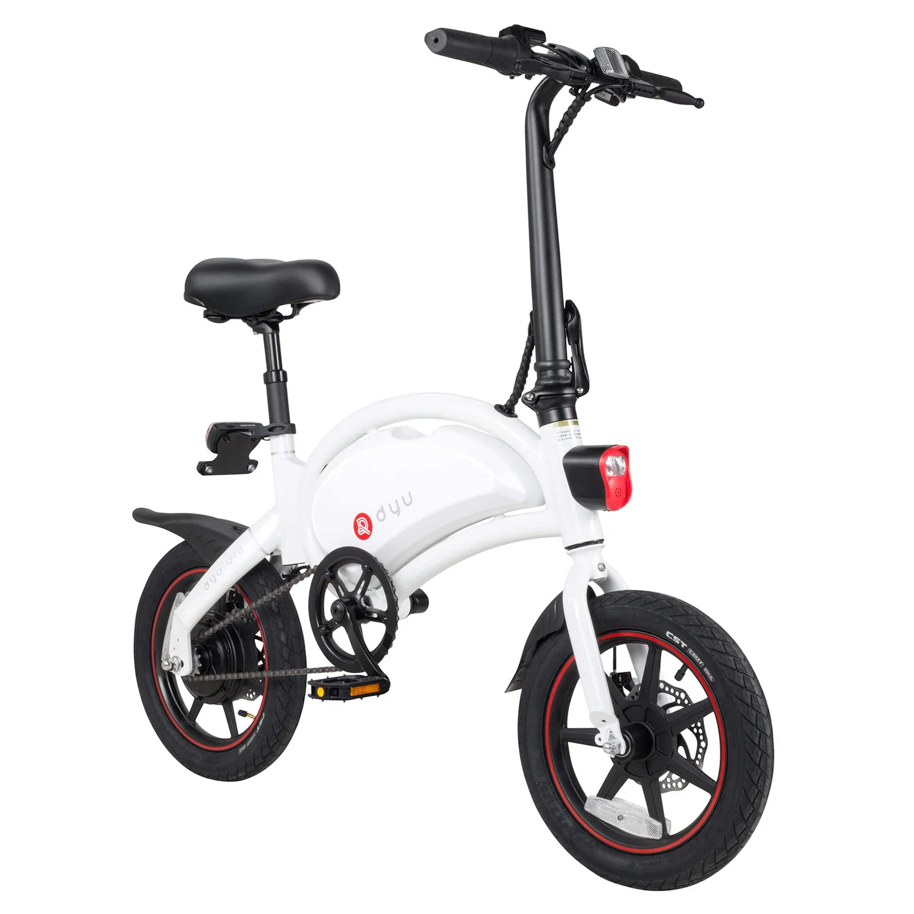 DYU D3+ Smart Electric Bike - Black - Image 11
