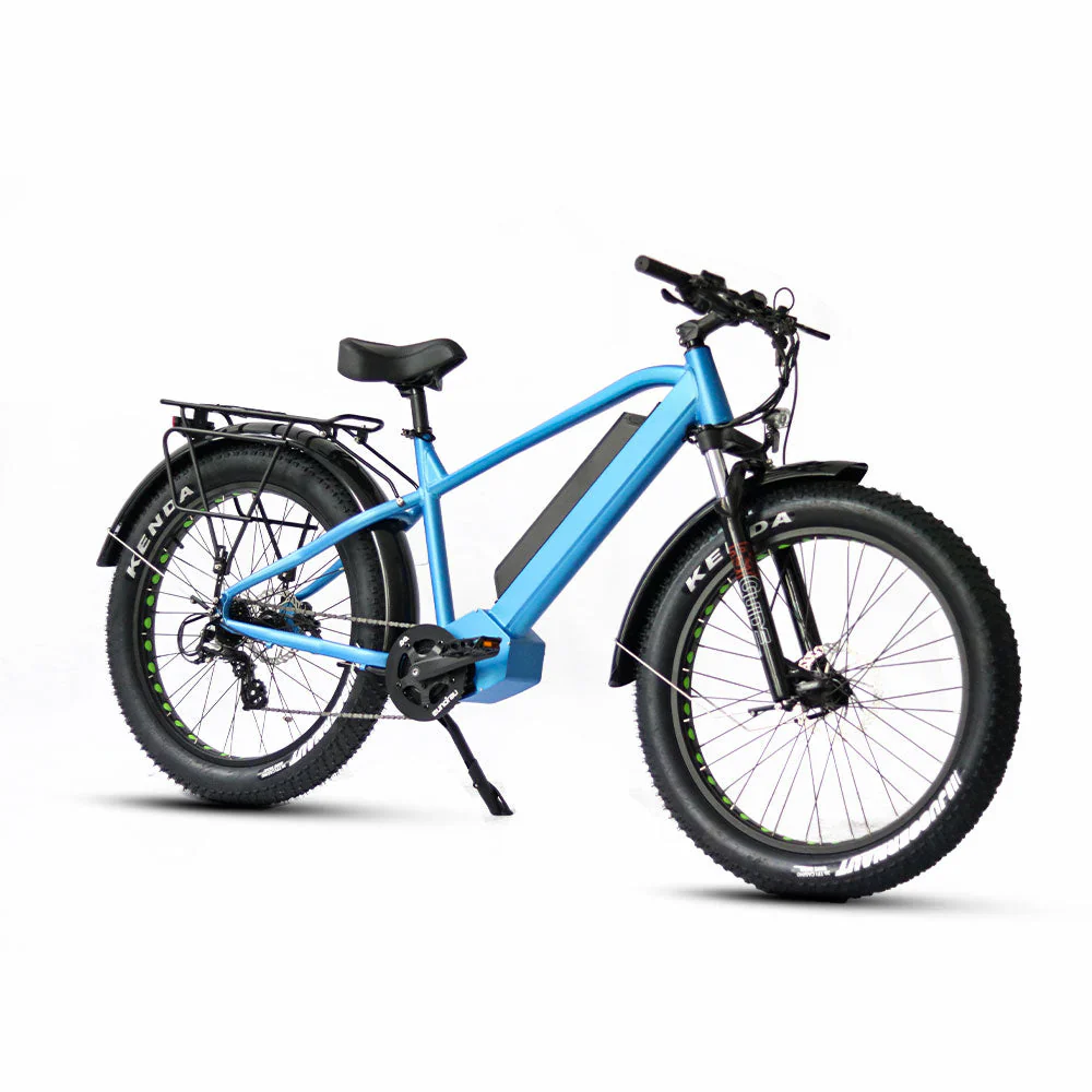 Eunorau 48V 1000W FAT-HD All Terrain E-MTB Fat Tyre Electric Mountain Bike - 26X4 Wheel Set - Image 6