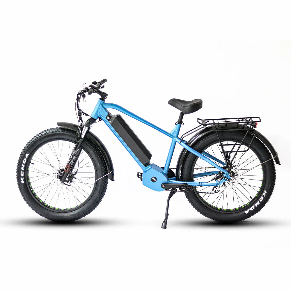 Eunorau 48V 1000W FAT-HD All Terrain E-MTB Fat Tyre Electric Mountain Bike - 26X4 Wheel Set - Image 7