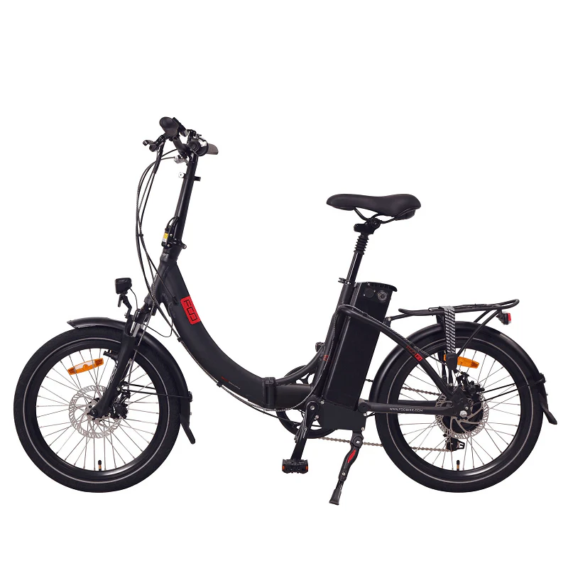 FOO F1 Folding Electric Bike, 250W E-Bike, 36V 13Ah 468Wh Battery [Matt Black 20] - Image 3