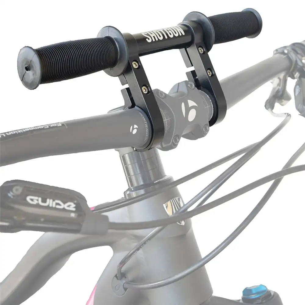KIDS RIDE SHOTGUN SEAT HANDLEBAR COMBO BLACK - Image 3