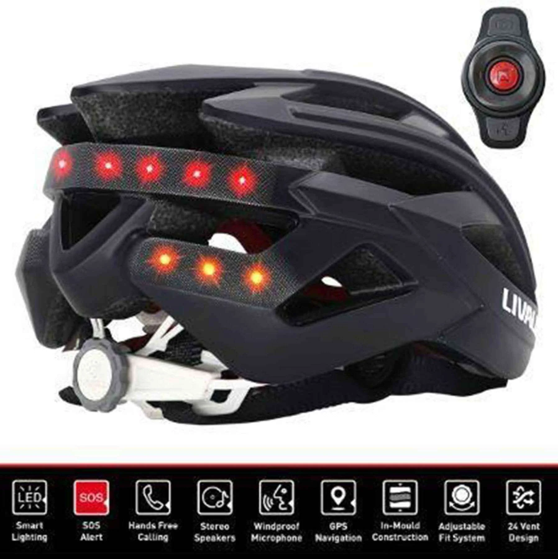LIVALL BH60SE Smart Bluetooth Helmet, Turn Signal Lights, Size 61cm - Image 7