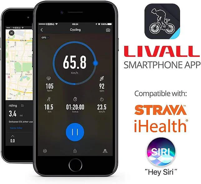 LIVALL BH60SE Smart Bluetooth Helmet, Turn Signal Lights, Size 61cm - Image 8