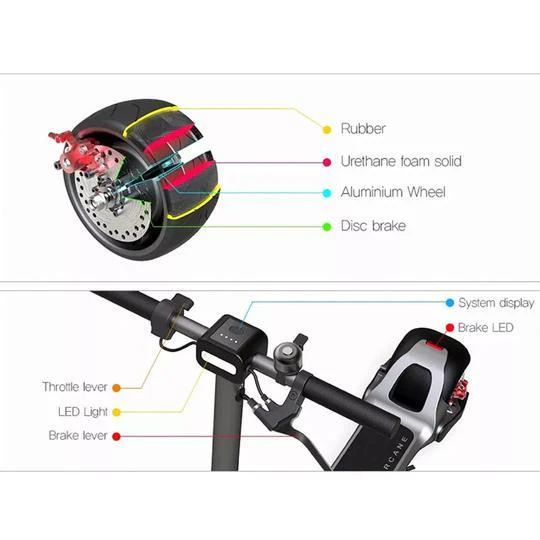 Mercane  Wide Wheel PRO Scooter 1000w Dual Motor 15 Ah 2023 MODEL - Image 3