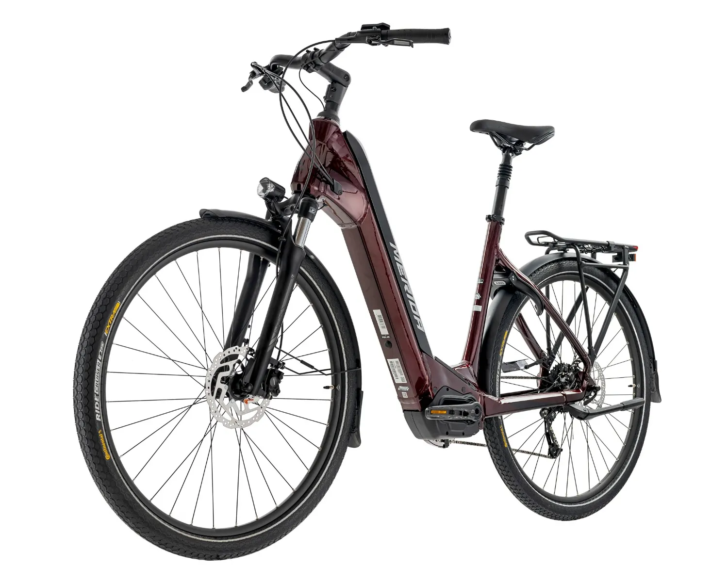 Merida eSpresso City 400 EQ 504Wh Electric Bike Hybrid E-Bike Burgundy Red/Black - Image 4
