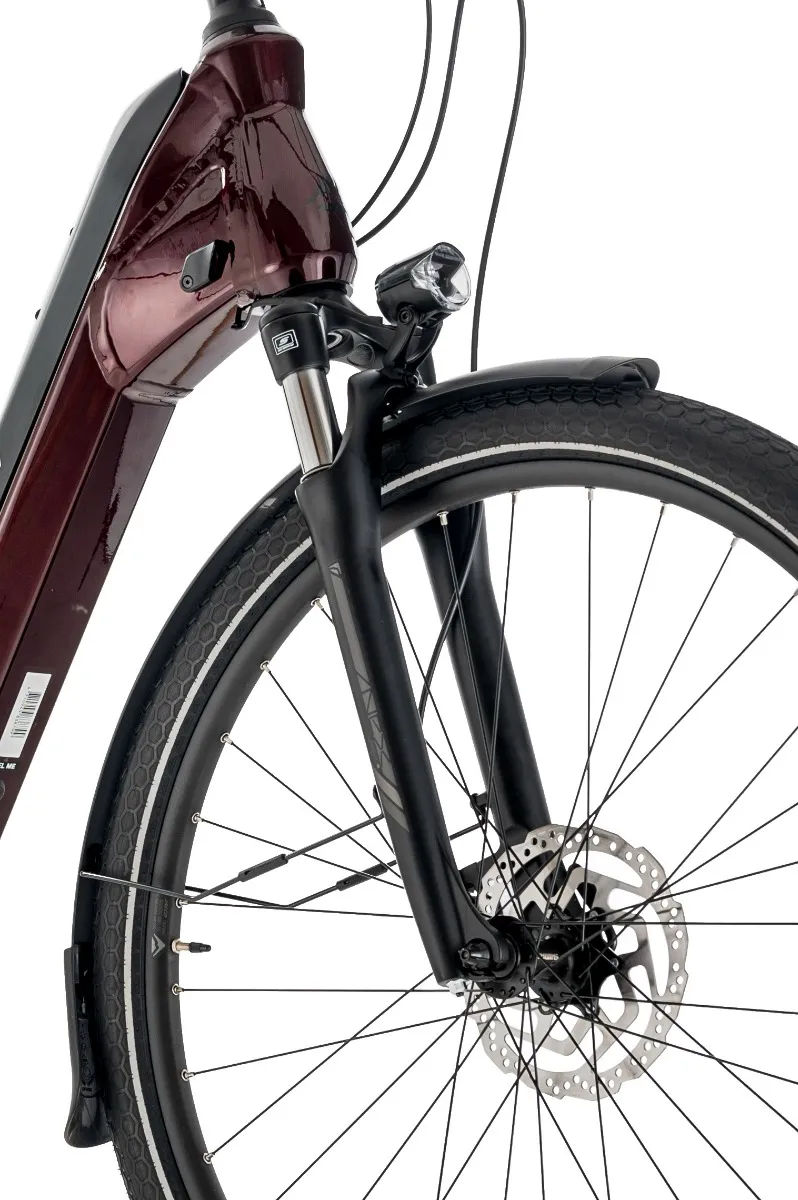 Merida eSpresso City 400 EQ 504Wh Electric Bike Hybrid E-Bike Burgundy Red/Black - Image 8