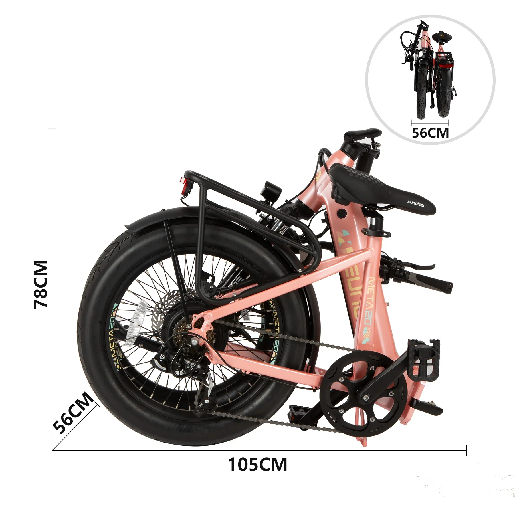 Eunorau META Foldable eBike 250W Motor 15Ah Battery - Image 22
