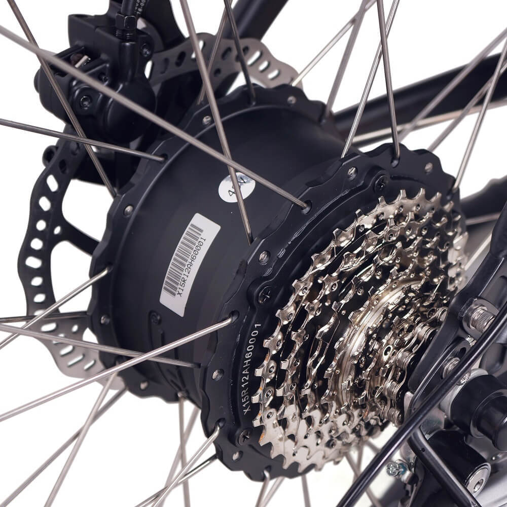 NCM Aspen Fat Tyre Electric Bike, E-Bike ,48V 13Ah 250W-750W, E-MTB 624Wh Battery [Black 26"] - Image 6