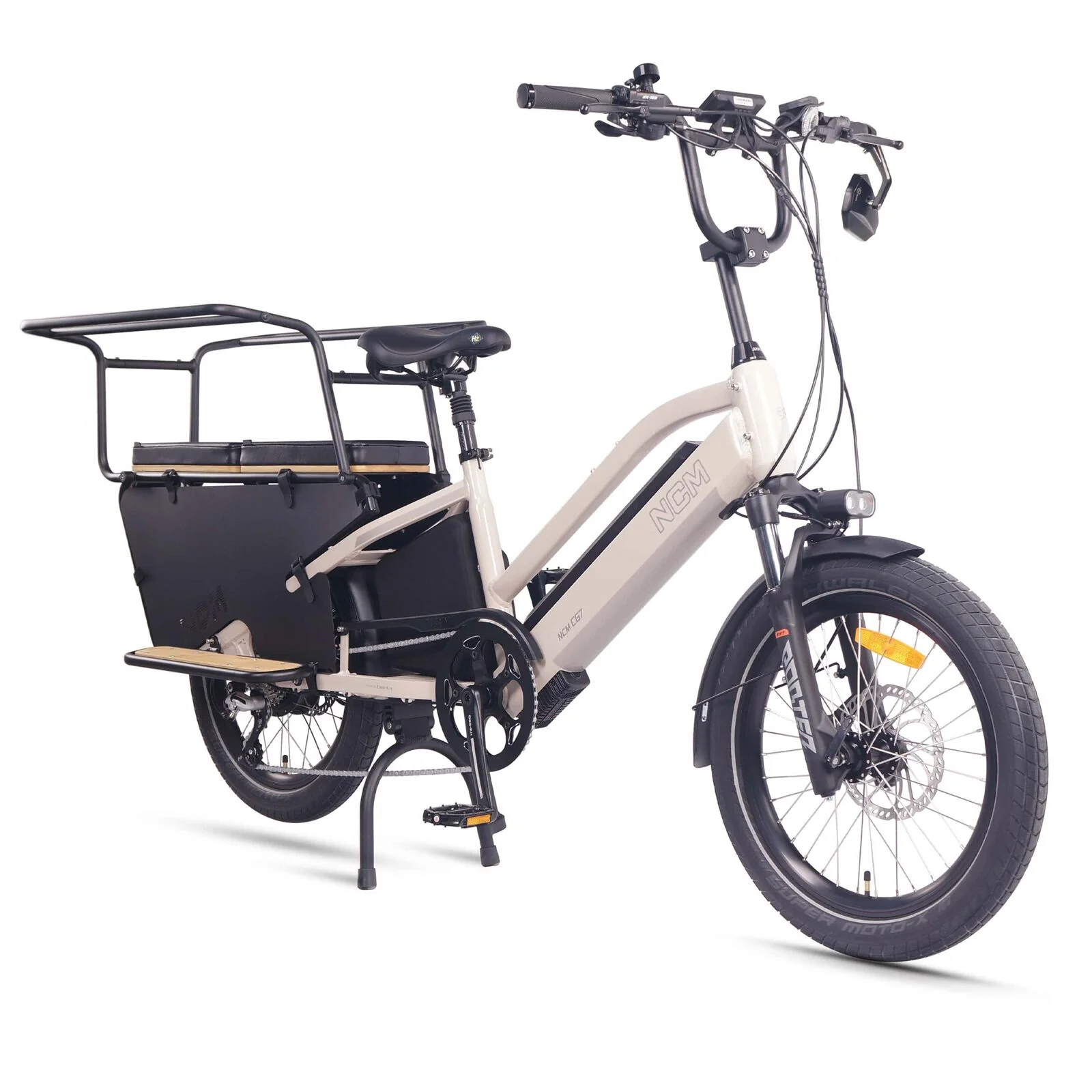 NCM CG7 Step Thru Cargo E-Bike, 250W-500W, 48V 19Ah 912Wh Battery, Hydraulic Brakes [Sage Green 20"] - Image 5
