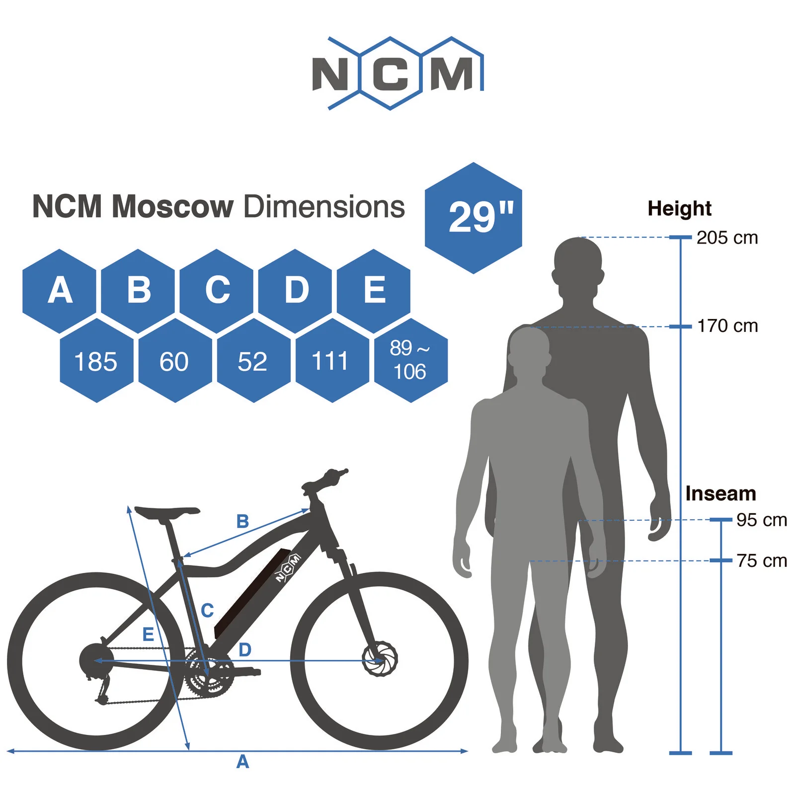 NCM Moscow Electric Mountain Bike, 250W, 48V 13Ah 624Wh (EX-RENTAL) - Image 10