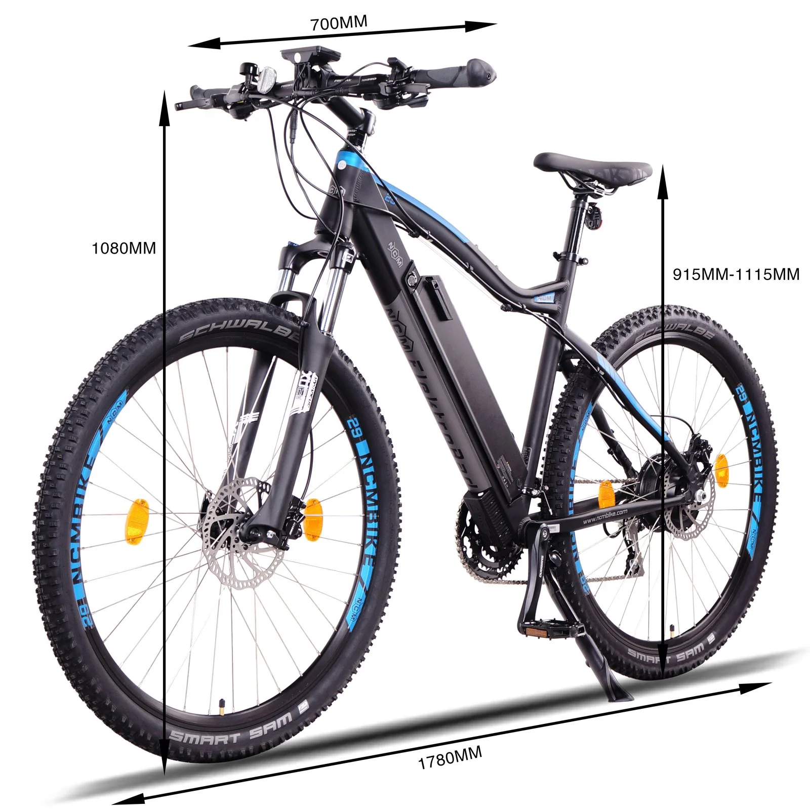 NCM Moscow Plus Electric Mountain Bike, 250W-500W, E-Bike, E-MTB, 48V 16Ah 768Wh Battery - Image 6