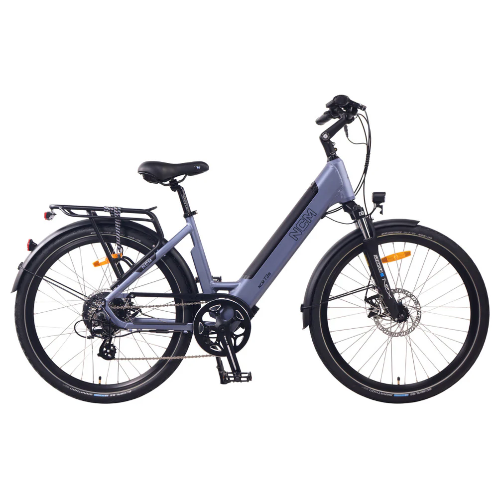 NCM T3S Step-Thru Trekking City Electric Bike, 250W-500W E-Bike Motor, 48V 12Ah 576Wh Battery [26inch] - Image 4