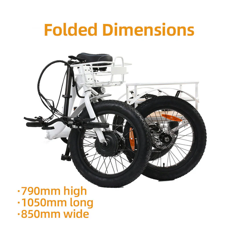 Eunorau Trike - eTrike Electric Bike - 500W Motor - Image 5