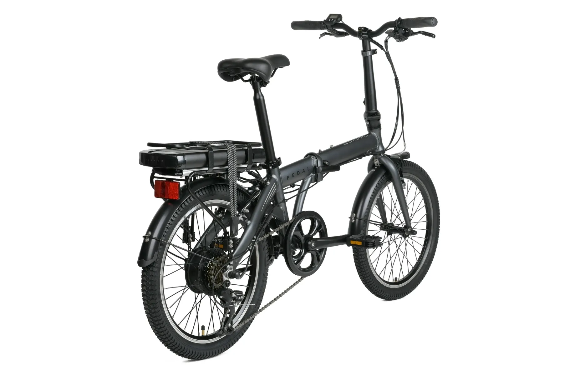 Pedal Dynamo 3 Electric Folding Bike Charcoal - Image 3