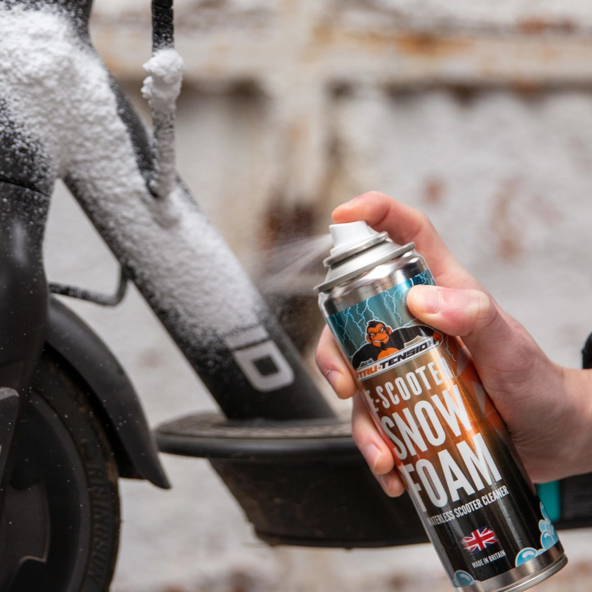 Tru-Tension E-Scooter Snow Foam 250ml (AEROSOL) - Image 2